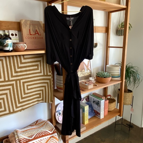 Tysa French Market Dress in Black - Picture 4 of 5